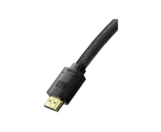 Кабель мультимедийный HDMI to HDMI 3.0m V2.1 Baseus (CAKGQ-L01), изображение 2 Кабель мультимедийный HDMI to HDMI 3.0m V2.1 Baseus (CAKGQ-L01), изображение 2
