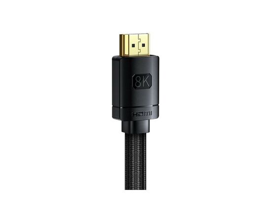 Кабель мультимедийный HDMI to HDMI 3.0m V2.1 Baseus (CAKGQ-L01), изображение 4 Кабель мультимедийный HDMI to HDMI 3.0m V2.1 Baseus (CAKGQ-L01), изображение 4
