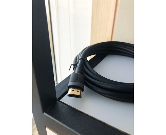 Кабель мультимедийный HDMI to HDMI 5.0m V2.0 Baseus (CADKLF-H01), изображение 5 Кабель мультимедийный HDMI to HDMI 5.0m V2.0 Baseus (CADKLF-H01), изображение 5