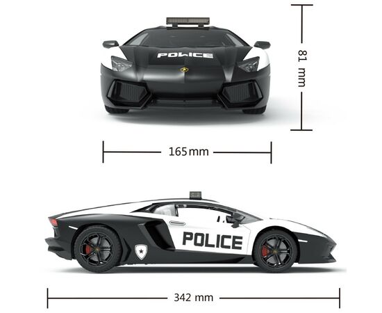 Радіокерована іграшка KS Drive Lamborghini Aventador Police 1:14, 2.4Ghz (114GLPCWB), зображення 6