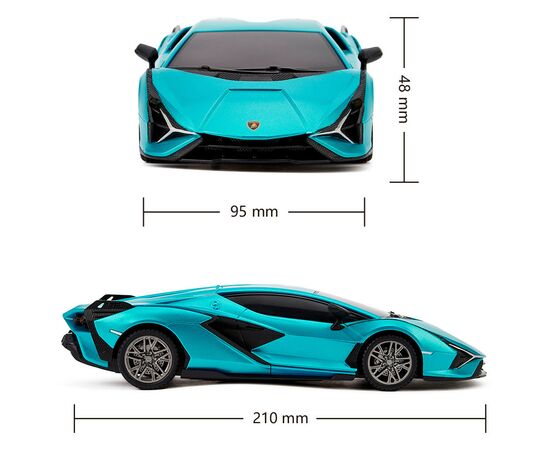 Радиоуправляемая игрушка KS Drive Lamborghini Sian 1:24, 2.4Ghz синий (124GLSB), изображение 6 Радиоуправляемая игрушка KS Drive Lamborghini Sian 1:24, 2.4Ghz синий (124GLSB), изображение 6