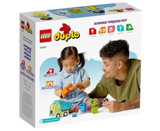 Конструктор LEGO DUPLO Мусороперерабатывающий грузовик 15 деталей (10987), изображение 6 Конструктор LEGO DUPLO Мусороперерабатывающий грузовик 15 деталей (10987), изображение 6