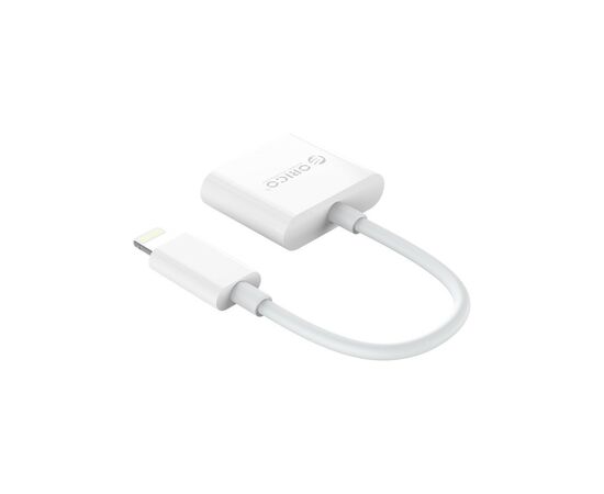 Переходник Lightning to 3.5mm/Lightning 2LT-WH-BP Orico (CA912797), изображение 2 Переходник Lightning to 3.5mm/Lightning 2LT-WH-BP Orico (CA912797), изображение 2