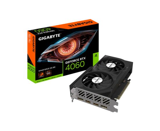 Видеокарта GIGABYTE GeForce RTX4060 8Gb WINDFORCE OC (GV-N4060WF2OC-8GD), изображение 7 Видеокарта GIGABYTE GeForce RTX4060 8Gb WINDFORCE OC (GV-N4060WF2OC-8GD), изображение 7
