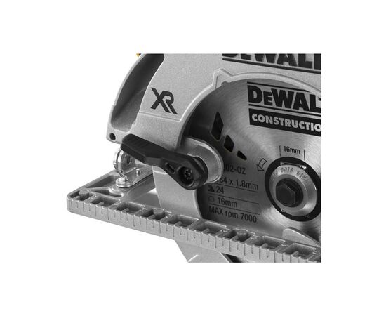 Дисковая пила DeWALT 18В XR Li-Ion, диск 184х16 мм, 3.6 кг, TSTAK (без АКБ и ЗУ) (DCS572NT), изображение 6 Дисковая пила DeWALT 18В XR Li-Ion, диск 184х16 мм, 3.6 кг, TSTAK (без АКБ и ЗУ) (DCS572NT), изображение 6