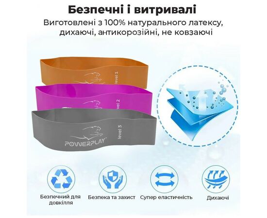 Эспандер PowerPlay 4140 Level 3 Сіра (PP_4140_Grey), изображение 4 Эспандер PowerPlay 4140 Level 3 Сіра (PP_4140_Grey), изображение 4