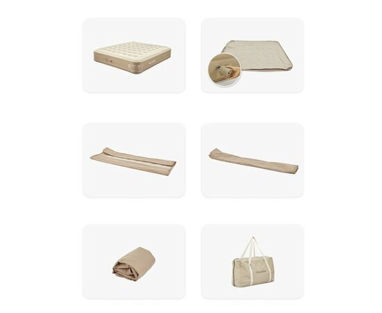 Матрас надувной Naturehike CNH22DZ015 198x99x36 см Beige (6927595713532), изображение 4 Матрас надувной Naturehike CNH22DZ015 198x99x36 см Beige (6927595713532), изображение 4