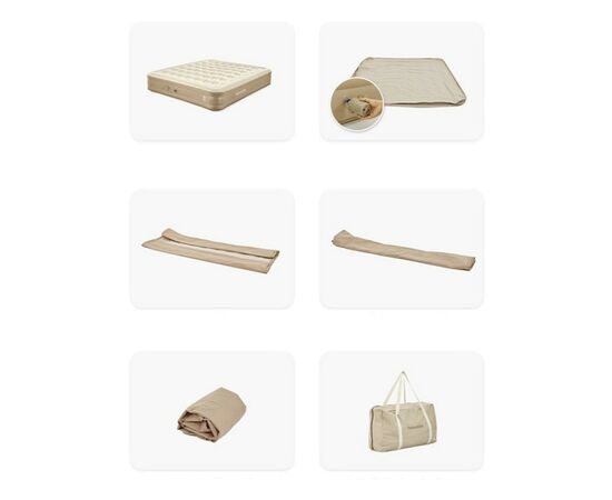 Матрас надувной Naturehike CNH22DZ015 Double 198x150x36 см Beige (6927595713488), изображение 2 Матрас надувной Naturehike CNH22DZ015 Double 198x150x36 см Beige (6927595713488), изображение 2