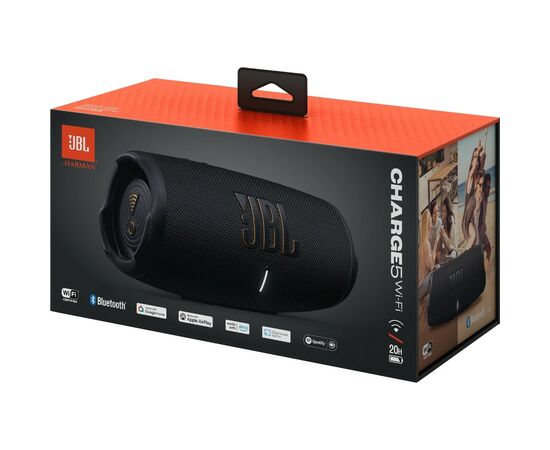 Акустическая система JBL Charge 5 Wi-Fi Black (JBLCHARGE5WIFIBLK), изображение 9 Акустическая система JBL Charge 5 Wi-Fi Black (JBLCHARGE5WIFIBLK), изображение 9