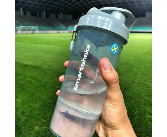 Шейкер спортивный SmartShake Original2GO One 800ml Mist Gray (10581301), изображение 3 Шейкер спортивный SmartShake Original2GO One 800ml Mist Gray (10581301), изображение 3