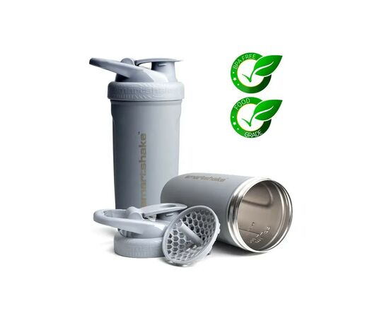 Шейкер спортивний SmartShake Reforce Stainless Steel 30oz/900ml Gray (11150003), зображення 8 Шейкер спортивний SmartShake Reforce Stainless Steel 30oz/900ml Gray (11150003), зображення 8