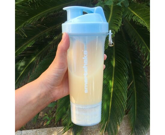 Шейкер спортивний SmartShake Slim 500ml Neon Blue (10253101), зображення 7 Шейкер спортивний SmartShake Slim 500ml Neon Blue (10253101), зображення 7