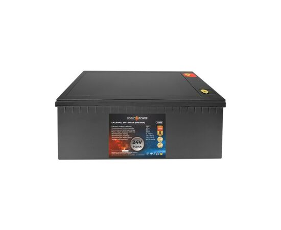 Батарея LiFePo4 LogicPower 24V (25.6V) - 140 Ah (3584Wh) (17832), изображение 2 Батарея LiFePo4 LogicPower 24V (25.6V) - 140 Ah (3584Wh) (17832), изображение 2