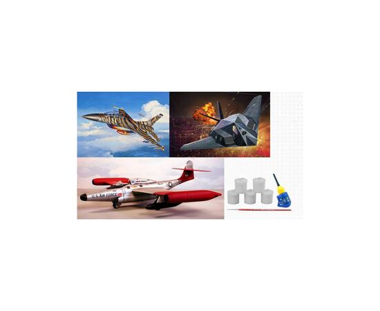 Сборная модель Revell набор к 75-й годовщине US Air Force 3 самолета уровень 4 , 1:72 (RVL-05670), изображение 3 Сборная модель Revell набор к 75-й годовщине US Air Force 3 самолета уровень 4 , 1:72 (RVL-05670), изображение 3