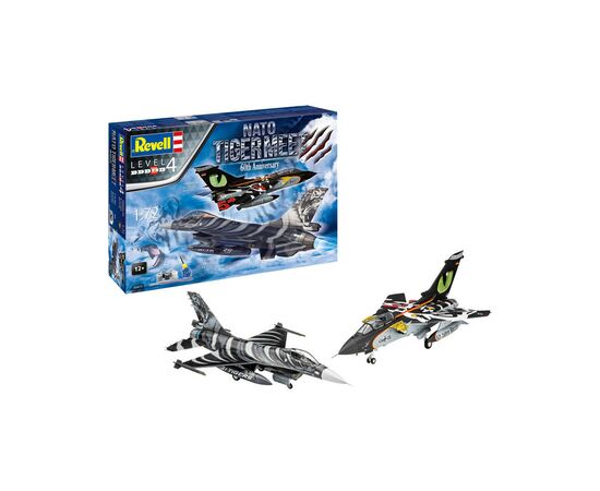 Сборная модель Revell набор самолетов Tornado и F-16 NATO Tiger уровень 4, 1:72 (RVL-05671), изображение 2 Сборная модель Revell набор самолетов Tornado и F-16 NATO Tiger уровень 4, 1:72 (RVL-05671), изображение 2