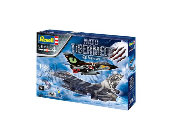 Збірна модель Revell набір літаків Tornado та F-16 NATO Tiger рівень 4, 1:72 (RVL-05671)
