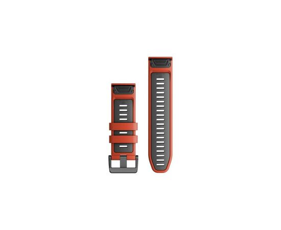 Ремешок для смарт-часов Garmin epixPRO (g2), 20mm QuickFit Fl Red/Grpht Silicone (010-13279-04), изображение 2 Ремешок для смарт-часов Garmin epixPRO (g2), 20mm QuickFit Fl Red/Grpht Silicone (010-13279-04), изображение 2