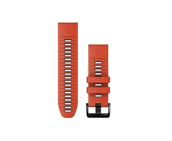 Ремешок для смарт-часов Garmin epixPRO (g2), 26mm QuickFit FlameRed/Grpt Silicone (010-13281-04)
