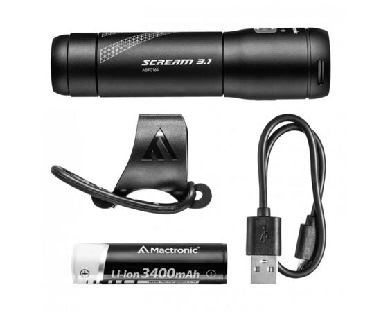 Передняя велофара Mactronic Scream 3.1 1000 Lm USB (ABF0164), изображение 7 Передняя велофара Mactronic Scream 3.1 1000 Lm USB (ABF0164), изображение 7