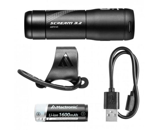 Передня велофара Mactronic Scream 3.2 600 Lm USB (ABF0165), зображення 6 Передня велофара Mactronic Scream 3.2 600 Lm USB (ABF0165), зображення 6