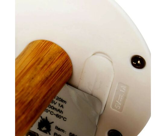 Ліхтар Bo-Camp Cambridge Rechargeable 200 Lumen Bamboo/White (5818792), зображення 3 Ліхтар Bo-Camp Cambridge Rechargeable 200 Lumen Bamboo/White (5818792), зображення 3