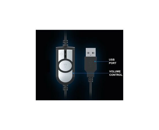 Навушники Havit HV-H213U Plug USB 7.1 (HV-H213U), зображення 3 Навушники Havit HV-H213U Plug USB 7.1 (HV-H213U), зображення 3