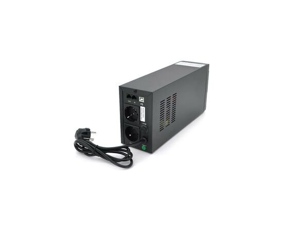 Пристрій безперебійного живлення Qoltec Qoltec QLT650 (360W) (QLT650RJ45LCD-53951), зображення 3 Пристрій безперебійного живлення Qoltec Qoltec QLT650 (360W) (QLT650RJ45LCD-53951), зображення 3