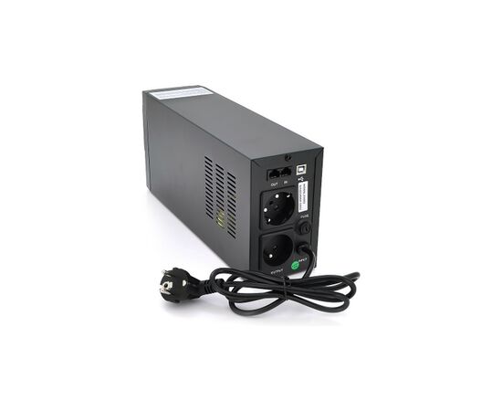 Пристрій безперебійного живлення Qoltec Qoltec QLT800 (480W) (QLT800LCD-53952), зображення 3 Пристрій безперебійного живлення Qoltec Qoltec QLT800 (480W) (QLT800LCD-53952), зображення 3