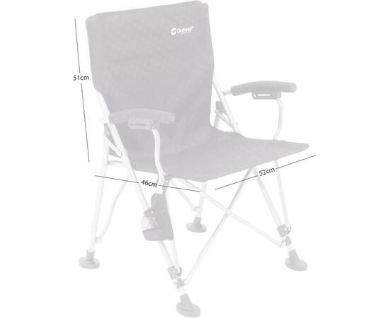 Крісло складане Outwell Campo Forest Green (470387) (929840), зображення 3 Крісло складане Outwell Campo Forest Green (470387) (929840), зображення 3