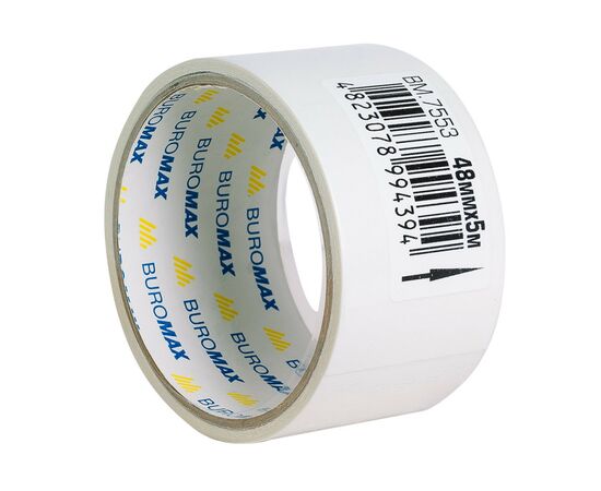 Скотч Buromax двухсторонний на бумажной основе 48 мм х 5 м (BM.7553), изображение 2 Скотч Buromax двухсторонний на бумажной основе 48 мм х 5 м (BM.7553), изображение 2