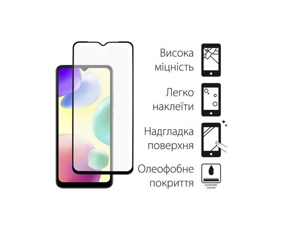 Стекло защитное Dengos Full Glue Xiaomi Redmi 10A 4G (black) (TGFG-304), изображение 2 Стекло защитное Dengos Full Glue Xiaomi Redmi 10A 4G (black) (TGFG-304), изображение 2