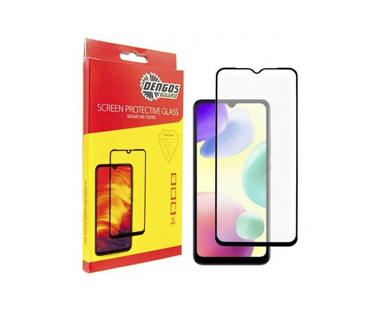 Скло захисне Dengos Full Glue Xiaomi Redmi 10A 4G (black) (TGFG-304)
