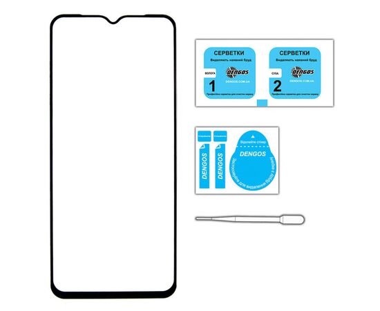 Стекло защитное Dengos Full Glue Nokia C22 (black) (TGFG-305), изображение 3 Стекло защитное Dengos Full Glue Nokia C22 (black) (TGFG-305), изображение 3