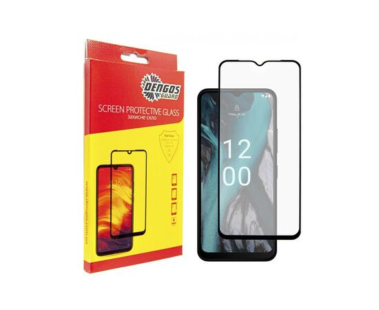 Скло захисне Dengos Full Glue Nokia C22 (black) (TGFG-305)