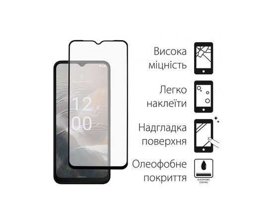 Стекло защитное Dengos Full Glue Nokia C32 (black) (TGFG-306), изображение 2 Стекло защитное Dengos Full Glue Nokia C32 (black) (TGFG-306), изображение 2