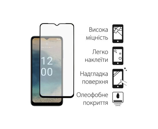 Стекло защитное Dengos Full Glue Nokia G22 (black) (TGFG-307), изображение 2 Стекло защитное Dengos Full Glue Nokia G22 (black) (TGFG-307), изображение 2