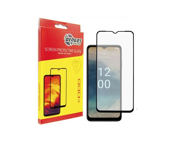 Стекло защитное Dengos Full Glue Nokia G22 (black) (TGFG-307)