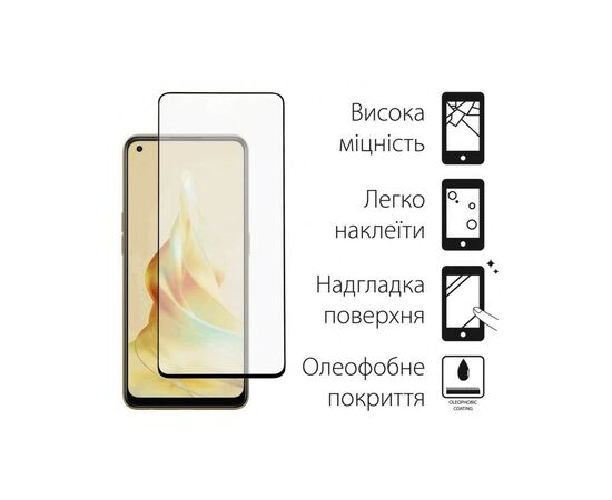 Стекло защитное Dengos Full Glue OPPO Reno8 T (black) (TGFG-297), изображение 2 Стекло защитное Dengos Full Glue OPPO Reno8 T (black) (TGFG-297), изображение 2