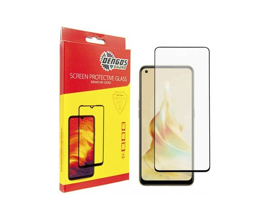 Стекло защитное Dengos Full Glue OPPO Reno8 T (black) (TGFG-297)