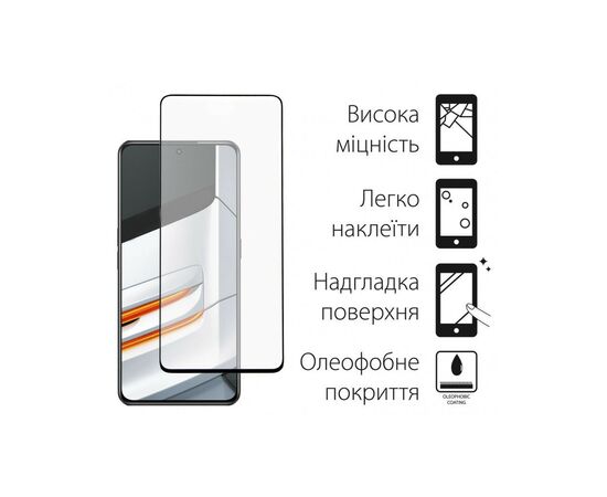 Стекло защитное Dengos Full Glue Realme GT Neo 3 (black) (TGFG-300), изображение 2 Стекло защитное Dengos Full Glue Realme GT Neo 3 (black) (TGFG-300), изображение 2