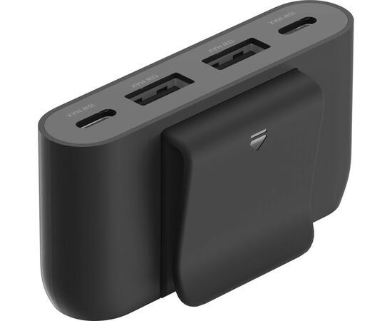 Концентратор 2хUSB-C/2хUSB-A 2.0m black Belkin (BUZ001BT2MBKB7), изображение 2 Концентратор 2хUSB-C/2хUSB-A 2.0m black Belkin (BUZ001BT2MBKB7), изображение 2