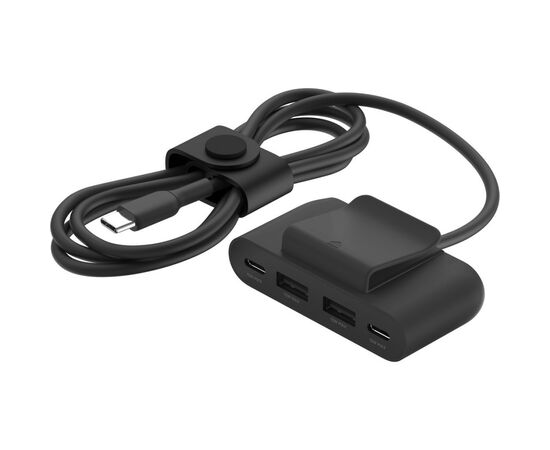 Концентратор 2хUSB-C/2хUSB-A 2.0m black Belkin (BUZ001BT2MBKB7), изображение 5 Концентратор 2хUSB-C/2хUSB-A 2.0m black Belkin (BUZ001BT2MBKB7), изображение 5