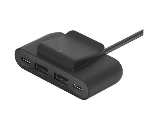 Концентратор 2хUSB-C/2хUSB-A 2.0m black Belkin (BUZ001BT2MBKB7)