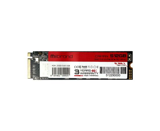 Накопичувач SSD M.2 2280 512GB Mibrand (MIM.2SSD/CA512GB)
