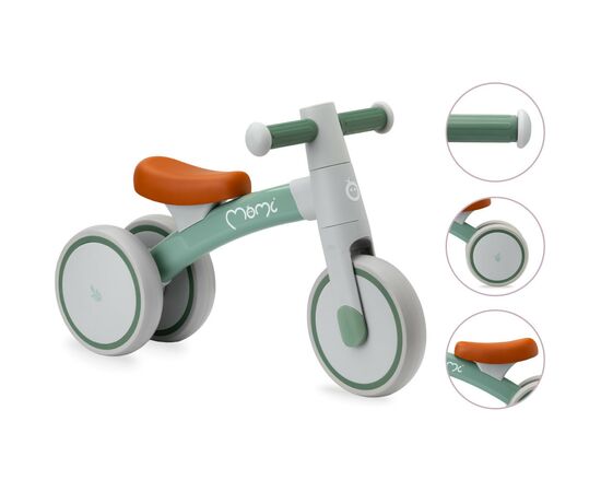 Біговел MoMi Tedi каталка Green (ROBI00035), зображення 5 Біговел MoMi Tedi каталка Green (ROBI00035), зображення 5