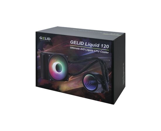 Система водяного охлаждения Gelid Solutions LIQUID 120 ARGB (CC-AIO-120-A), изображение 4 Система водяного охлаждения Gelid Solutions LIQUID 120 ARGB (CC-AIO-120-A), изображение 4