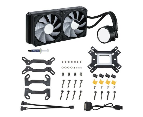 Система водяного охлаждения Gelid Solutions LIQUID 240 ARGB (CC-AIO-240-A), изображение 5 Система водяного охлаждения Gelid Solutions LIQUID 240 ARGB (CC-AIO-240-A), изображение 5