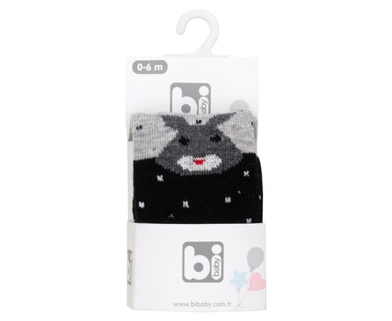 Колготки Bibaby с зайчиком (68312-68-grayblack)