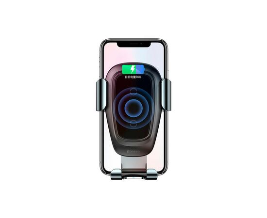 Зарядное устройство Baseus Metal Wireless Charger Gravity Car MountTarnish (WXYL-B (676867), изображение 5 Зарядное устройство Baseus Metal Wireless Charger Gravity Car MountTarnish (WXYL-B (676867), изображение 5