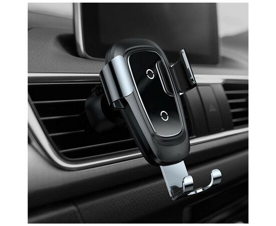 Зарядное устройство Baseus Metal Wireless Charger Gravity Car MountTarnish (WXYL-B (676867), изображение 6 Зарядное устройство Baseus Metal Wireless Charger Gravity Car MountTarnish (WXYL-B (676867), изображение 6